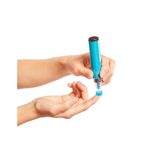 Genteel Basic Vacuum Lancing Device for Comfortable Blood Glucose Testing