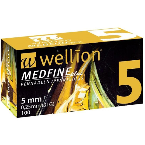 Wellion MEDFINE Plus Insulin Pen Needles 5 mm 31G